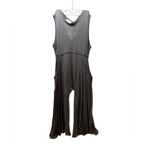Free People Charcoal Sleeveless Jumpsuit